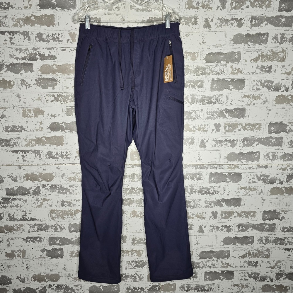 NEW Eddie‎ Bauer Pants Womens 8 Rainier Fleece-Lined Pull-On Jogger Periwinkle